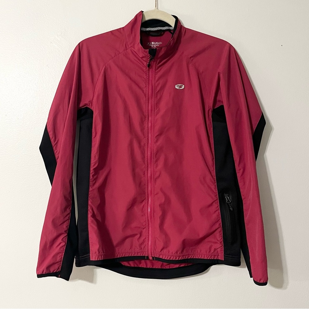 SUGOI ZAP Cycling Pink Jacket Reflective Waterproof Rain Riding Women’s Size M